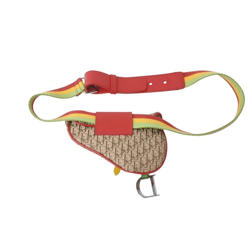 Christian Dior Waist bag Body Belt Bum belt Trotter Rasta colors Galliano - Picture 3 of 8
